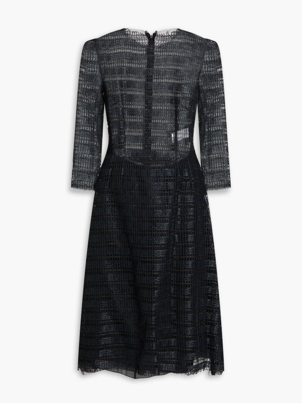 Dolce & Gabbana Raffia Crochet Woven A-Line Midi Dress Black IT 36 US 0 NEW NWT - Picture 3 of 13